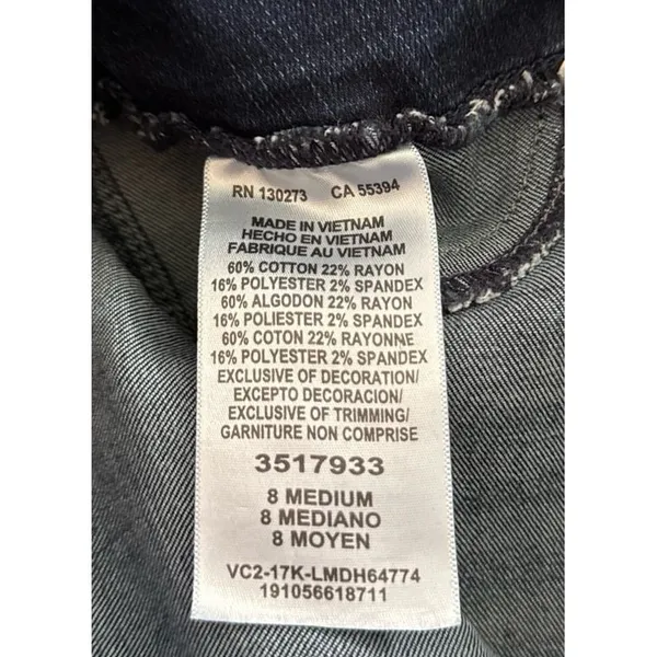 Lee's Women's Slimmy Straight‎ Fit Mid Rise Sculpture Skinny Jeans Size 8 - Image 5