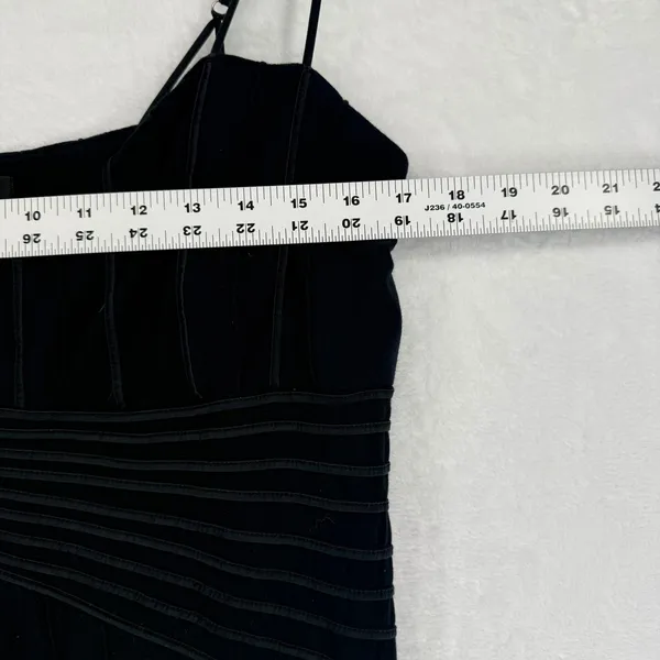 Soma Black Ribbed Spaghetti Strap Maxi Slip Dress coquette fairy goth‎ witchy XL - Image 4