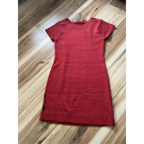 NWT Knitted mini dress L Red Size L - Image 7