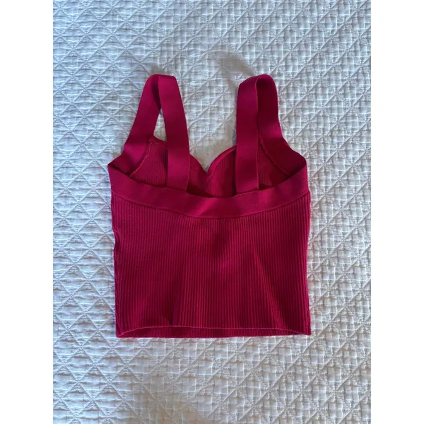 Abercrombie Ribbed Knit Sweetheart Tank Top - Image 2