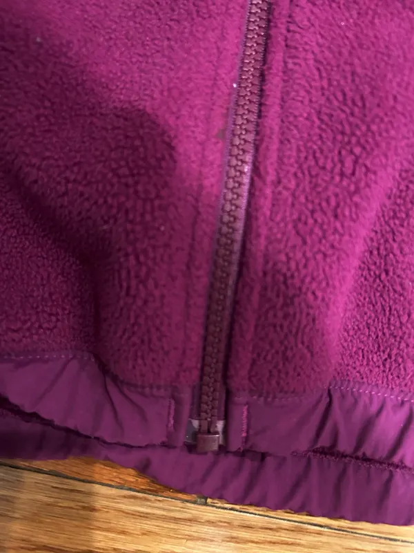 The North Face 90s Retro Denali purple fleece Hoodie jacket XL teenage!Women s/M - Image 14