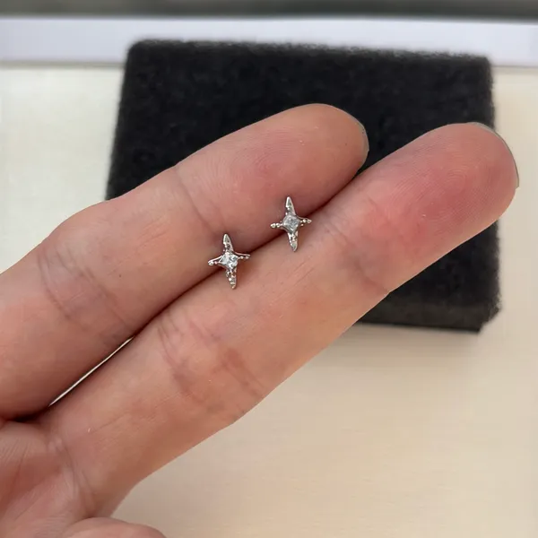 8mm CZ Star Stud Earrings for Men Women Streetwear Hip Hop Punk Unisex Earrings - Image 5