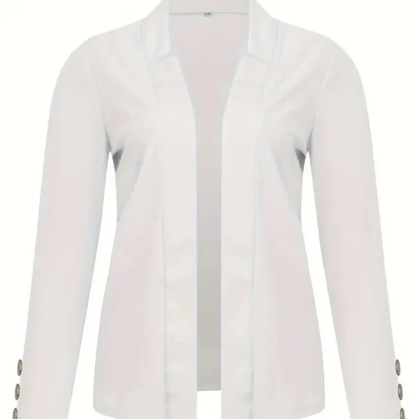 Elegant Cream Women's Blazer Size XXL - Image 3