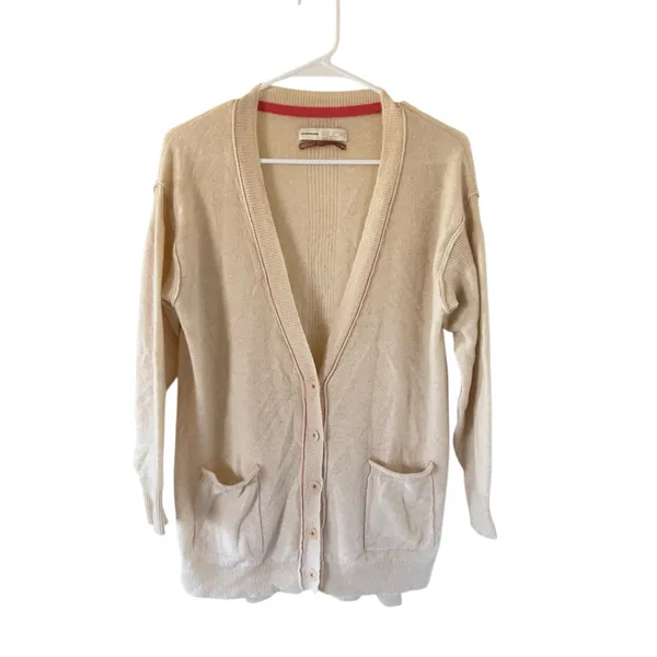 Anthropologie Pilcro Cashmere Kelly Boyfriend Cardigan - Image 9