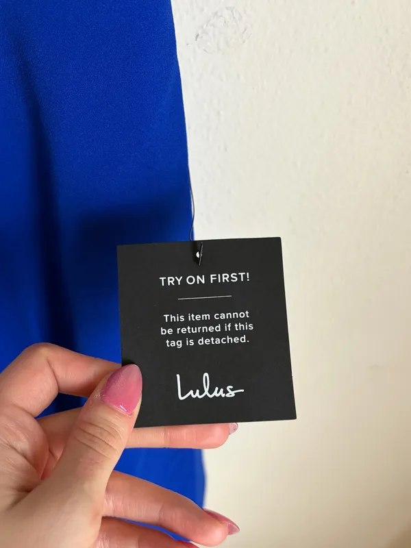 NWT Lulus Do You Wanna Dance? Royal Blue Skater Dress - Image 3