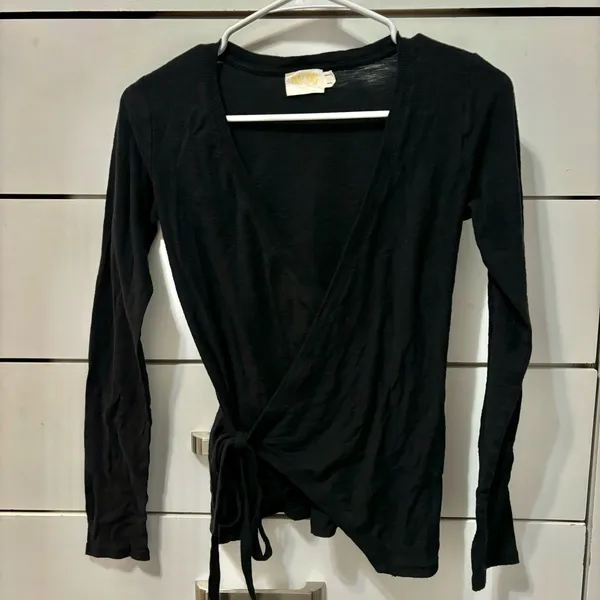 Nation LTD Black Wrap Top - Image 2