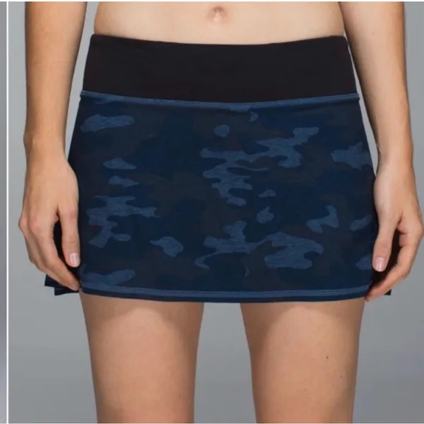 Lululemon Run Pace Setter Skirt blue Lotus Camo - Image 5
