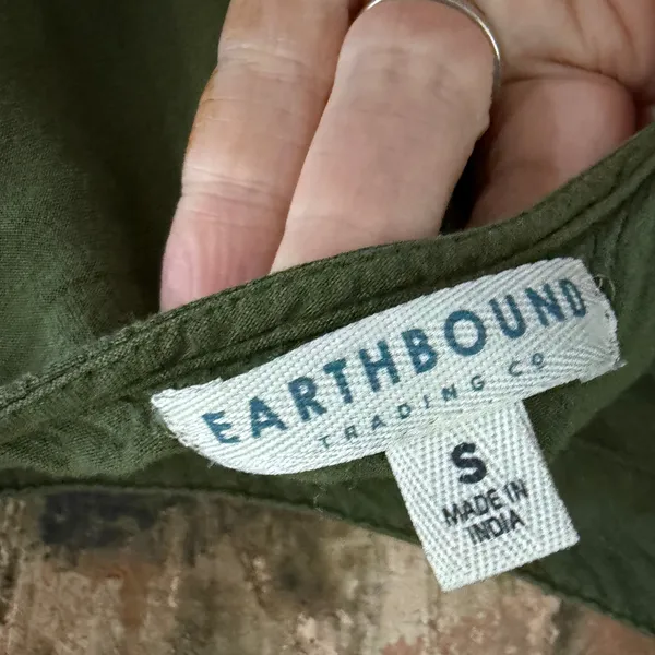 Earthbound Overall Style Wide Leg Jumpsuit Sz Small Tie Dye Boho Hippie Festival - Image 7