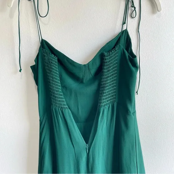 Reformation Juliette Dress Green 4 - Image 14