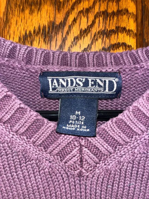 Purple Lands' End Sweater - Image 3