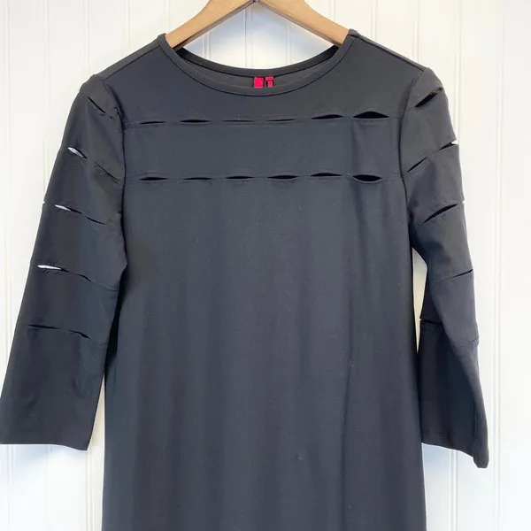 NEW Love Scarlett Womens S Knit Dress Black Cutout s Grunge Gothic‎ Stretchy - Image 9