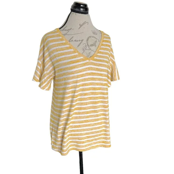 A New Day Blouse Striped Short Sleeve - Image 2