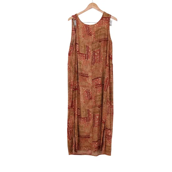 R&K Originals Dress Set Women 16W Russet Crochet Cardigan Maxi NEW - Image 4