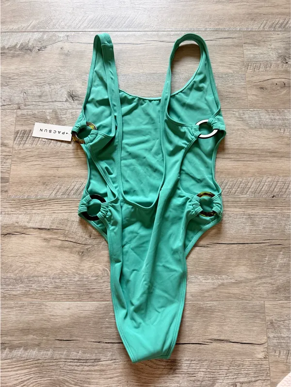 Pacsun swim teal one piece - Image 3
