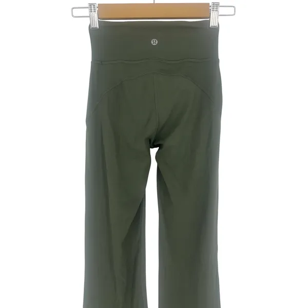 Lululemon Groove Super-High-Rise Flared Pant Army Green Size 0 Nulu - Image 8