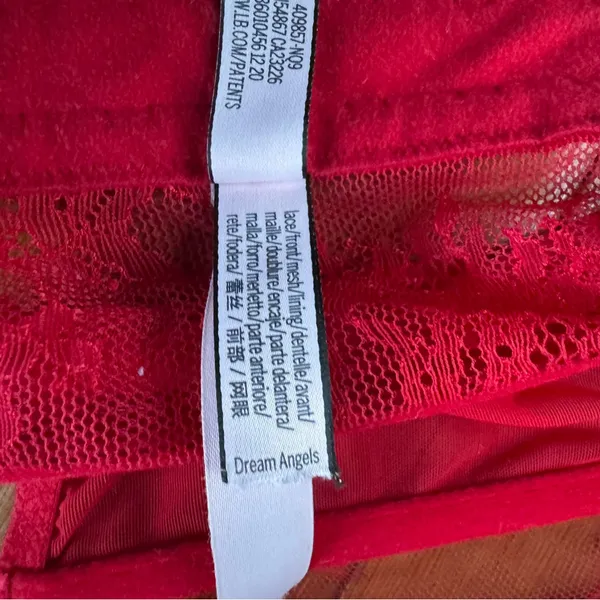 Victoria’s Secret Dream Angels Lace Corset Top Red XS - Image 7