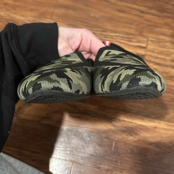 Birdies Blackbird Flat Loafer Shoe Camo Green Point Knit Size 9 - Image 7