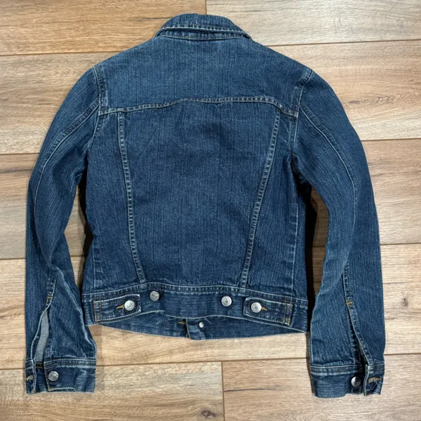 Girls Casual Wear Vintage 2000s Mid Denim Jean Jacket | Size Small - Image 5