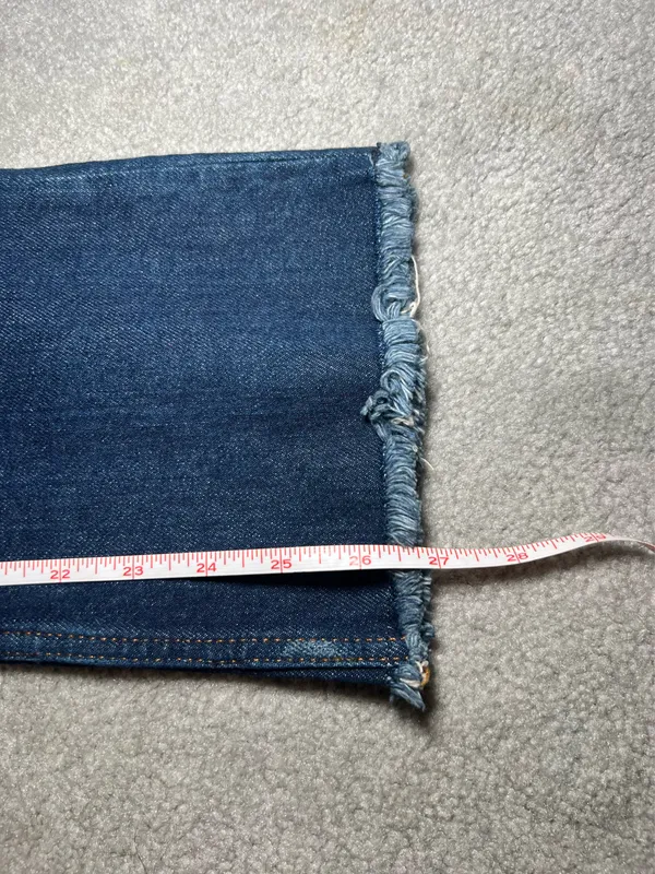 Zara Bookcut Jeans with Embroidery Size 2 - Image 6