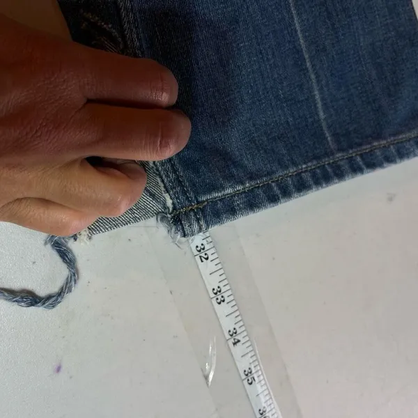 Vintage Y2K American Eagle Outfitters Women's Bootcut Jeans Blue Denim‎ Size 4 - Image 13