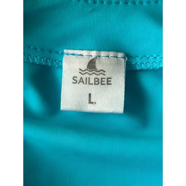 Sailbee rash guard swim dress large Beachy pool cruise resort stretchy - Image 4