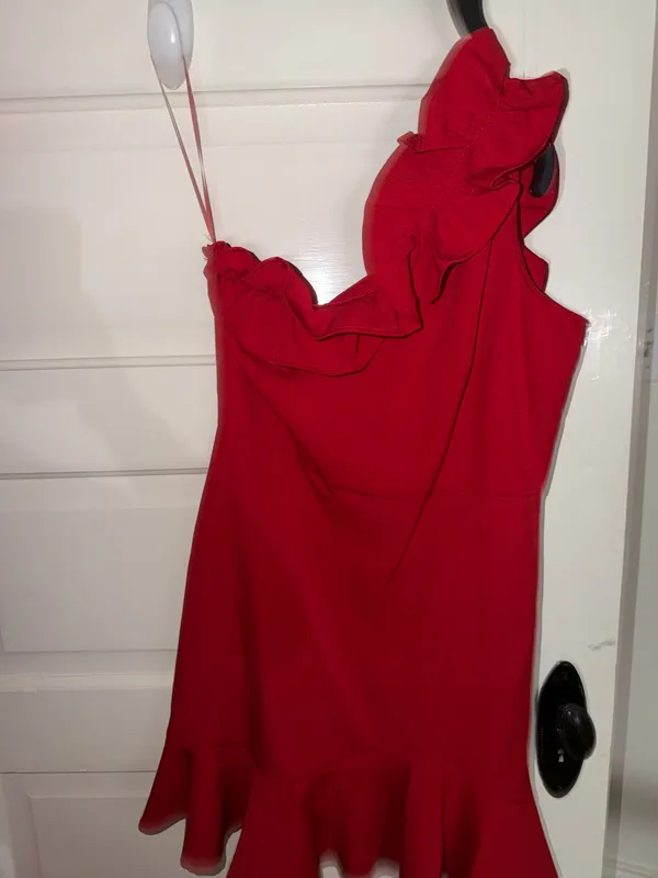 TCEC Ruffle One-Shoulder Dress - Image 2