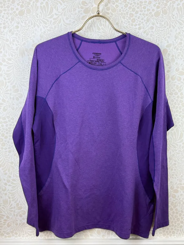 Patagonia Women's Purple Capilene Midweight Crew Baselayer - Size - Large - Image 2