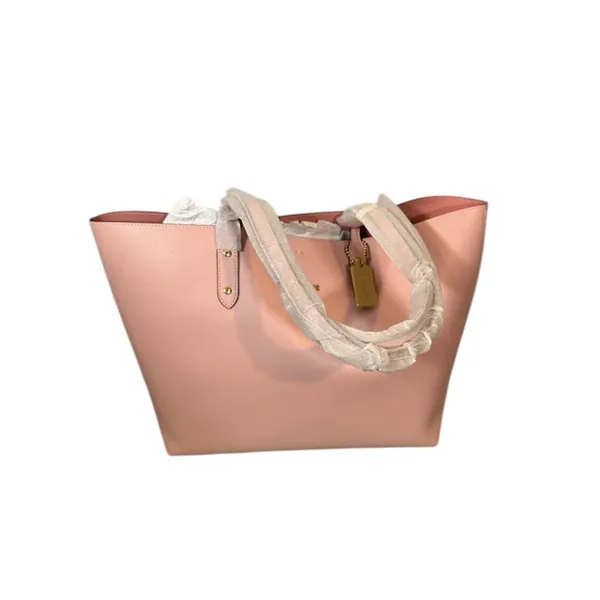 Coach Blush Pink Blossom Leather LTH Town Tote Bag Women NWT - Image 2