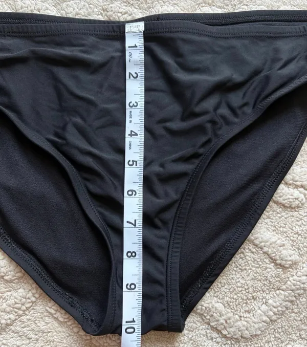 Women’s Black Bikini Bottoms - Mid Rise Medium Coverage Bathing Suit Bottoms - Image 6