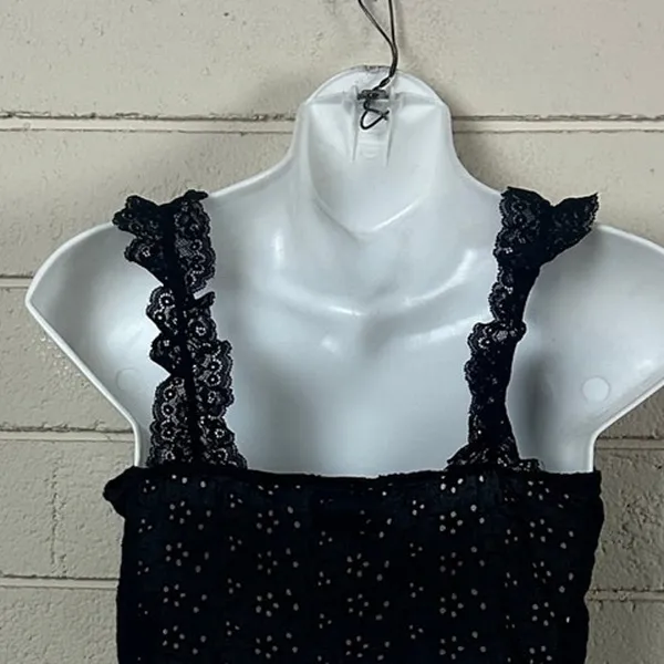 Sky to Moon Black Lace Tank size S - Image 7