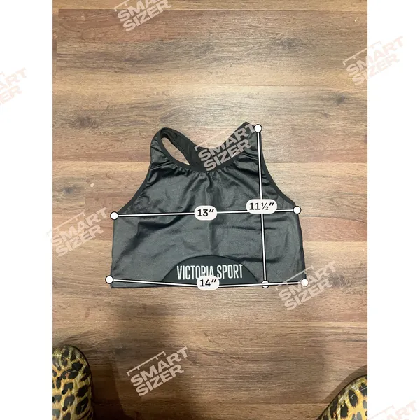 Victoria Sport "The Player" Racerback Sports Bra - Black Shiny Metallic Cutout M - Image 6