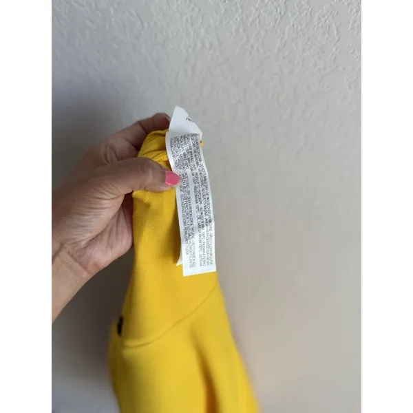 ZARA Women's Open Back Yellow Ruffle Cape‎ Mini Dress Size Small Modest - Image 11