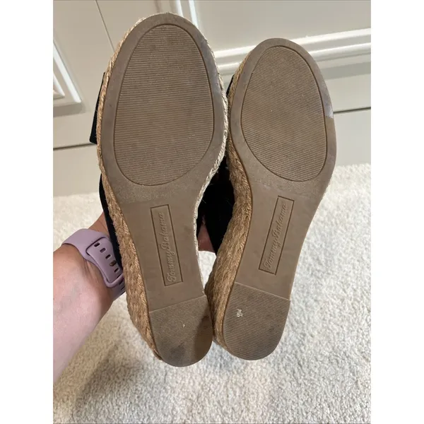 Tommy Bahama Stacey Navy Wedge Sandals Slides Espadrilles Womens Size 7.5 M - Image 8
