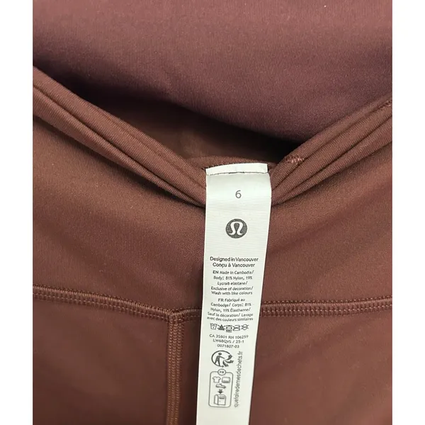 Lululemon Align High Rise Crop 23” Leggings Lava Cake New with tags size 6 - Image 7
