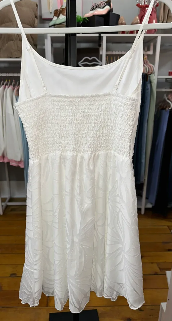 Boutique White Mini Dress - Image 3