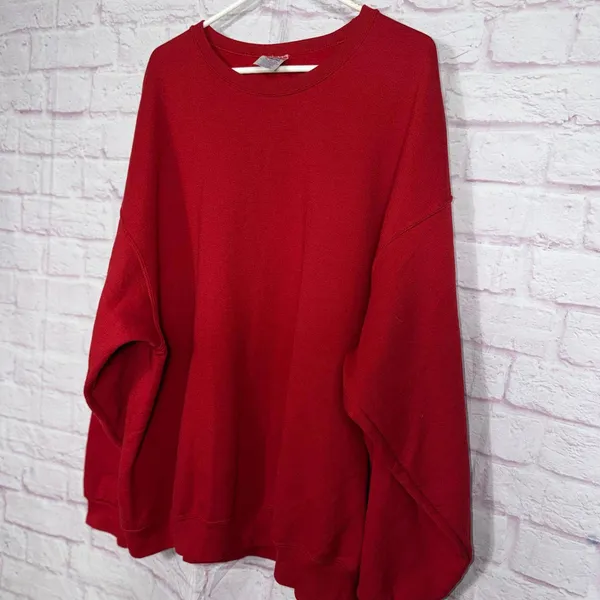 Jerzees NuBlend Red Crewneck Sweatshirt 3XL - Image 6