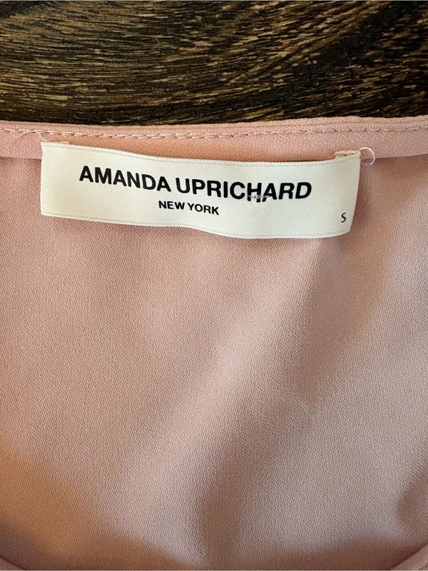 Amanda Uprichard Merris Top Women S Pink Excellent Puff Sleeve Blouse - Image 5