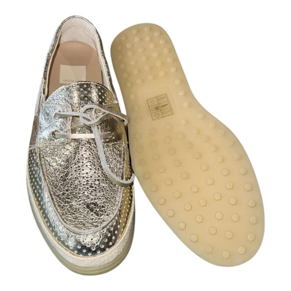 NEW Dolce Vita Doris Boat Shoe (Women) 8.5M, PLATINUM PERFORATED LEATHER - Image 11