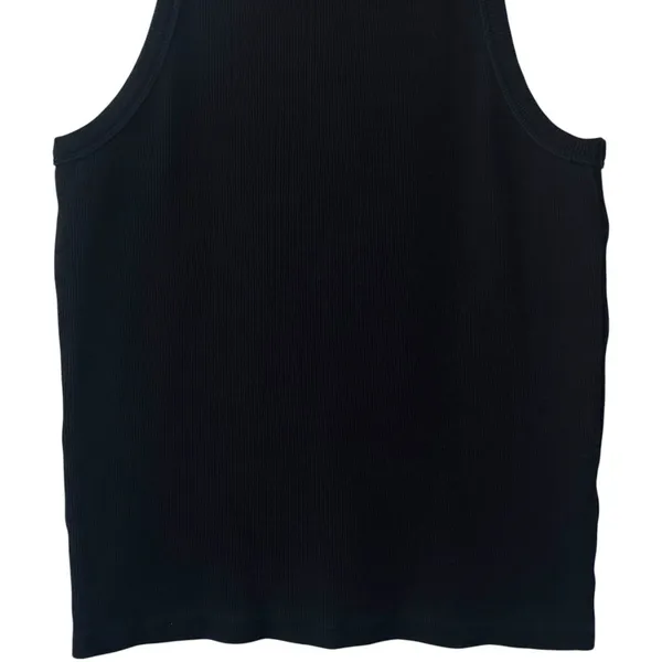 Anine Bing Eva‎ Tank Black Ribbed Capsule Minimalist Old Money Luxury L - Image 4