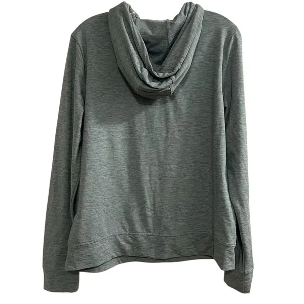 Bass Women's M Blue Green Pullover Hoodie Lightweight‎ Kangaroo Pocket - Image 13