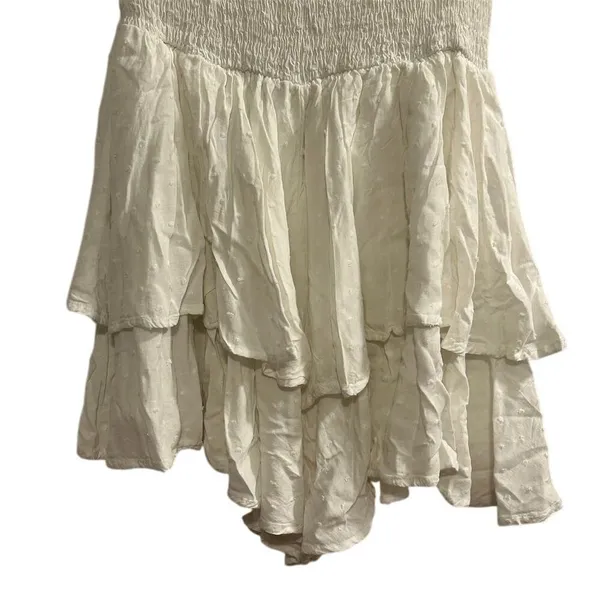 Princess Polly Women's‎ White Ruffle Romper Dress Size 6 Spring Short - Image 9