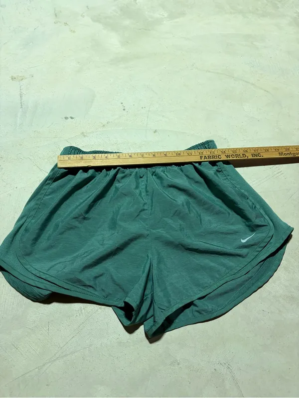 Nike Women's Teal Athletic Running Shorts - Image 3