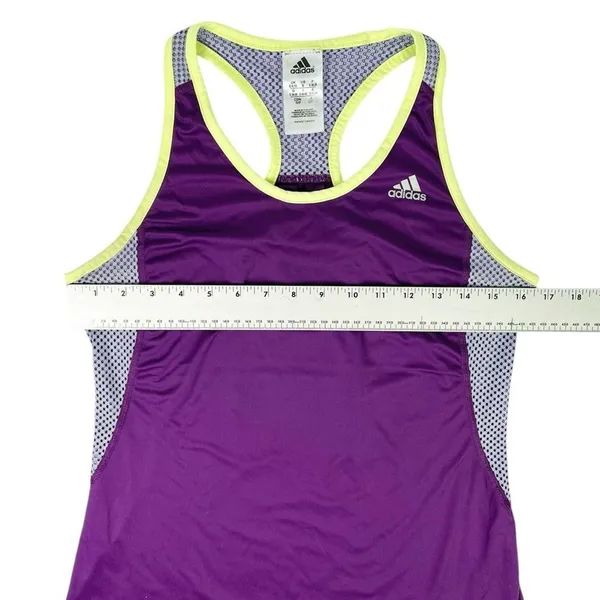 Adidas Climalite Purple Mesh Workout‎ Tank Top Size Small - Image 4