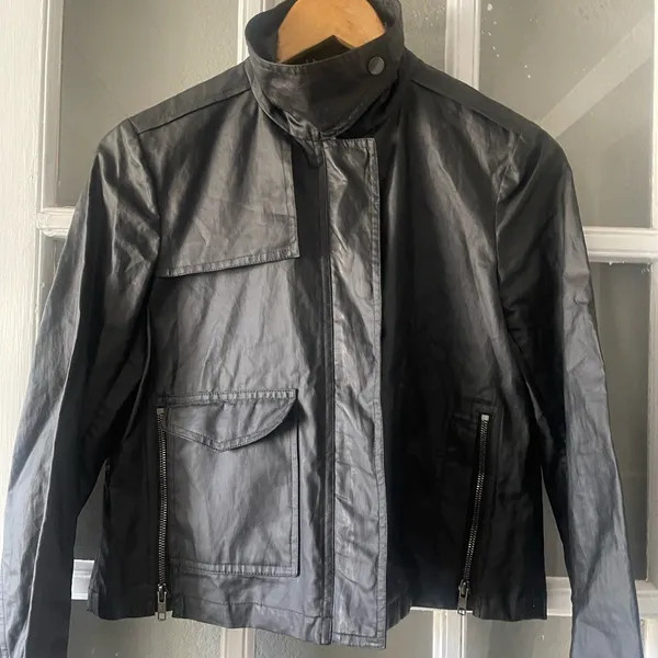 Theory Faux Leather Jacket - Image 7