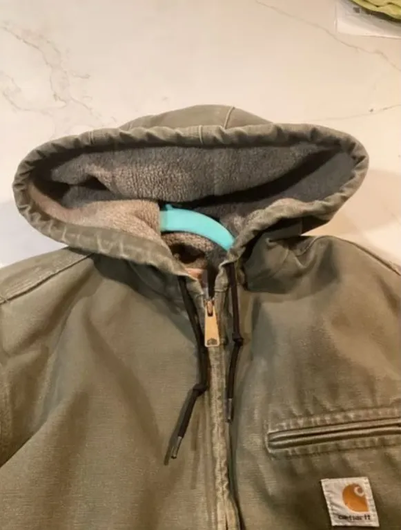 Carhartt Womens Sierra Jacket Sz M Sherpa Lining Olive Moss Vintage - Image 5