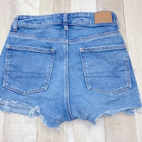American Eagle MOM cutoff denim festival shorts size 0 - Image 9