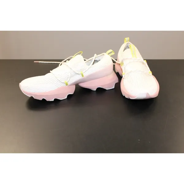Sorel Kinetic Sneakers Womens 8.5 White Pink Chunky Platform Bungee Lace Shoes - Image 5