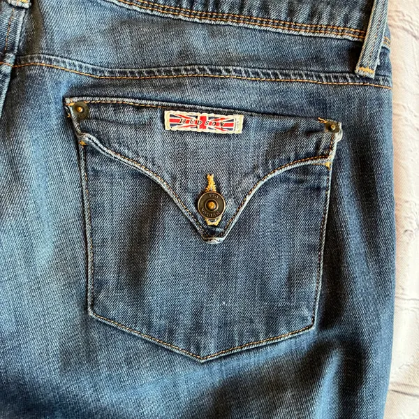 Hudson VTG Y2K Low Rise Womens Jeans 29 Flap Pockets - Image 11