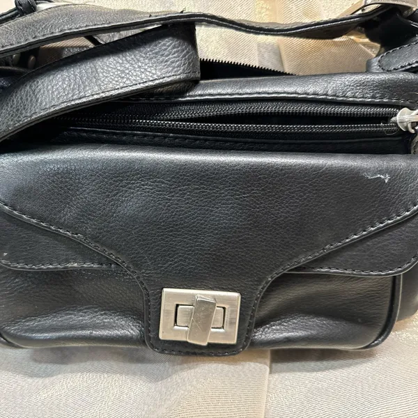 Coldwater Creek Handbag Women Black Faux Leather Purse - Image 2