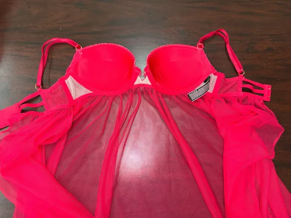 Victoria’s Secret Push Up Baby Doll Lingerie Size 34B - Image 4